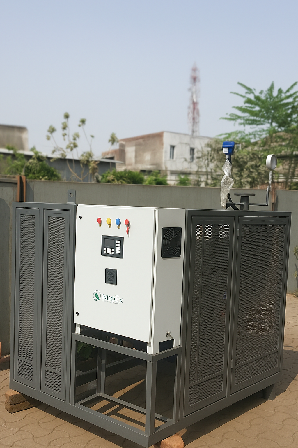 Electric Thermic Fluid Heater - Side View